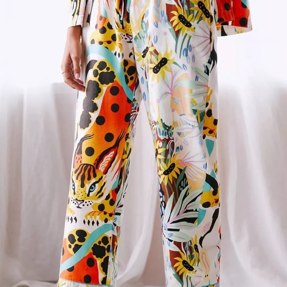 Anthropologie Marcos Navarro fFlannel Sleep Pants bottoms only xxs new - Picture 2 of 7